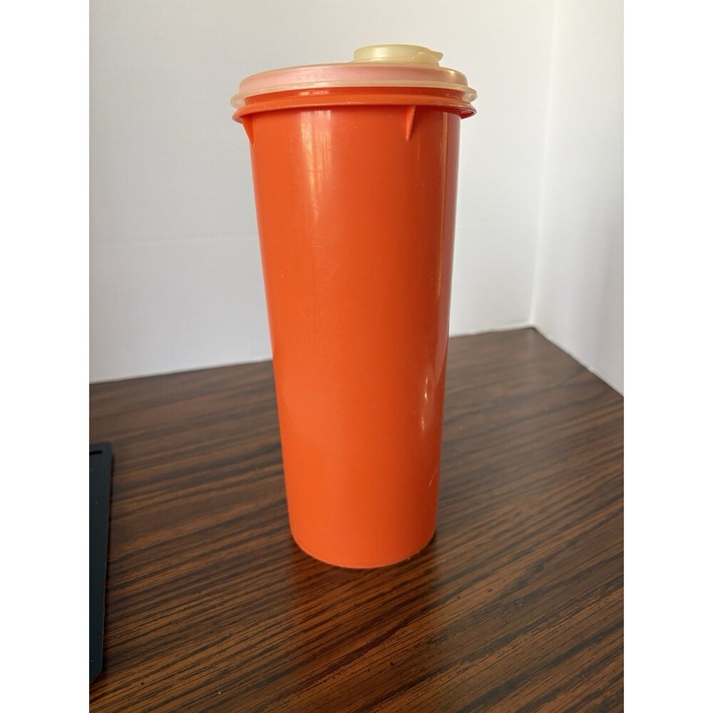 Vintage #262 Model Tupperware Pitcher with Flip Spout Lid - Orange